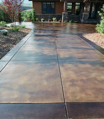 24 Unique and Inspiring Epoxy Driveway Design Ideas || Stained Concrete Driveway